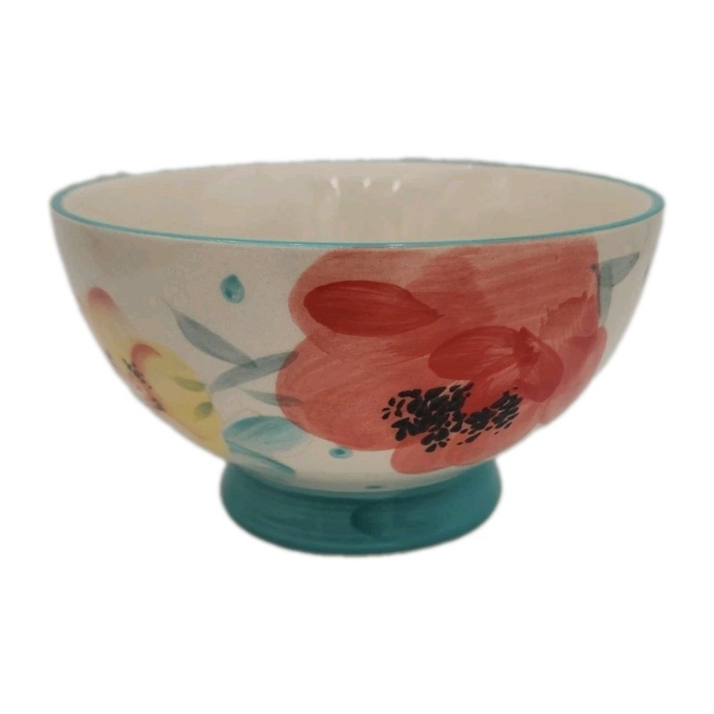 Pioneer Woman Vintage Bloom Pattern Turquoise 6" Bowl